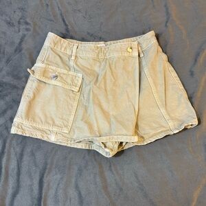 Zara Tan Cargo Shorts Pleated Relaxed Fit

#1066